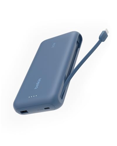 Belkin 20000mAh 30W Power Bank with USB-C Cable – Blue