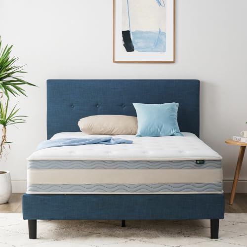 ZINUS 10″ Medium Plush Hybrid Queen Mattress, Fiberglass-Free