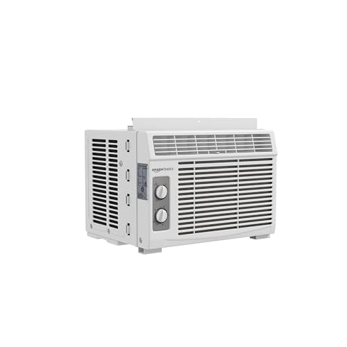 Amazon Basics 5000-BTU Window AC, 150 Sq Ft, White