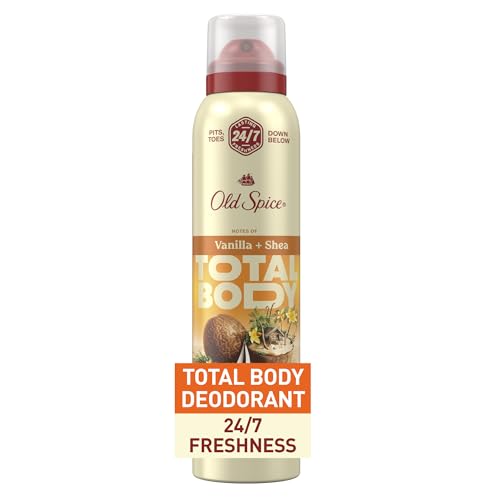Old Spice Vanilla Shea Body Spray, Aluminum-Free, 3.5 oz