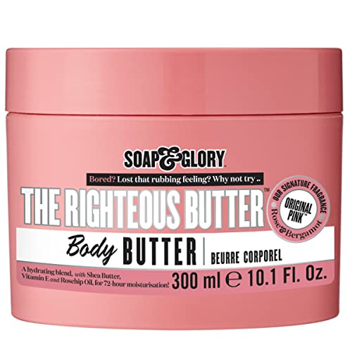 Soap & Glory Righteous Body Butter – Hydrating Vegan Moisturizer (300ml)