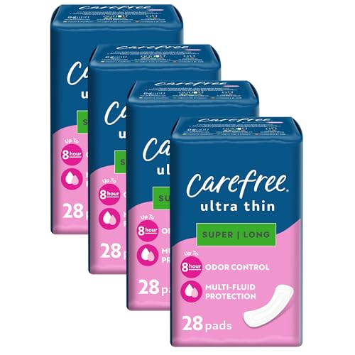Carefree Ultra Thin Super/Long Pads, 84ct (3 Packs)