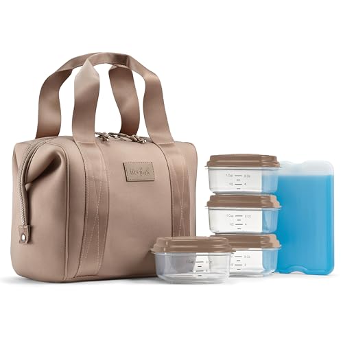 Fit & Fresh Insulated Lunch Bag with Containers, Taupe