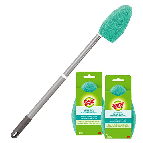Scotch-Brite Extendable Tub & Tile Scrubber Kit with Pads