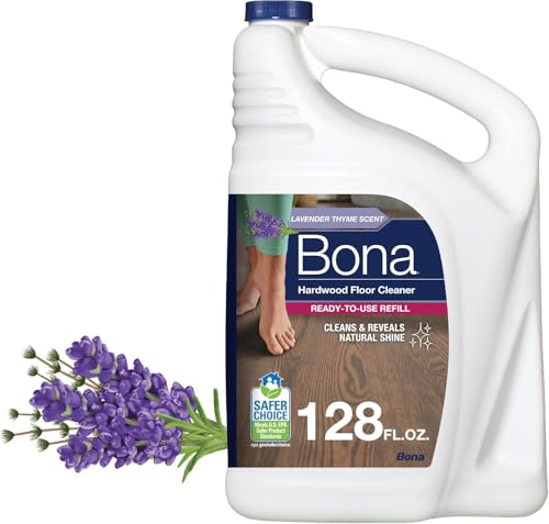 Bona Hardwood Floor Cleaner Refill – Lavender Thyme, 128 fl oz