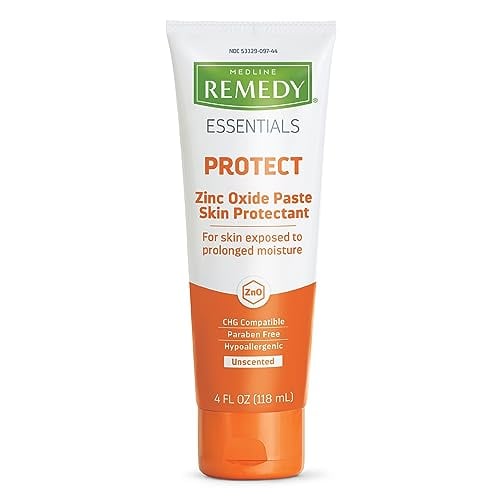 Medline Zinc Oxide Skin Protectant Paste, Unscented, 4 oz Tube