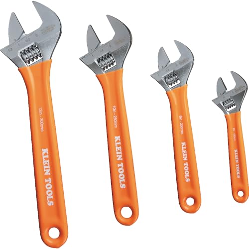 Klein Tools Adjustable Wrench Set, 4-Piece, 6-12 Inch