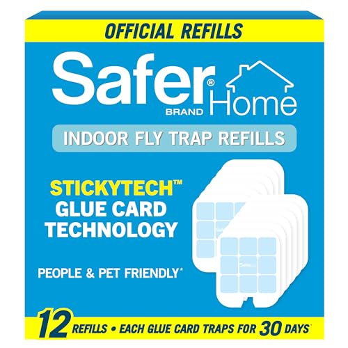 Safer Brand SH512 Fly Trap Refill – 12 Glue Cards