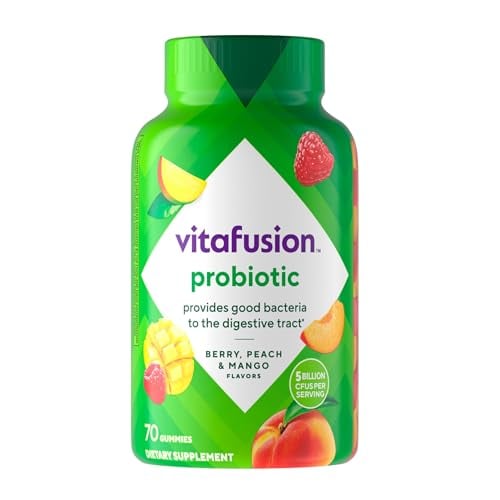 Vitafusion Probiotic Gummies, 5 Billion CFUs, 70 Count