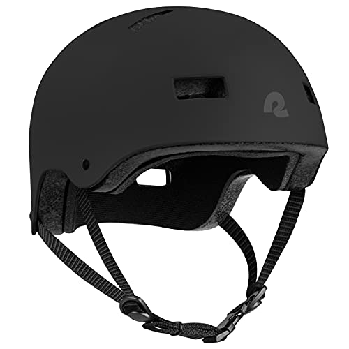Retrospec Dakota Matte Black Helmet – Large, Multi-Sport Use