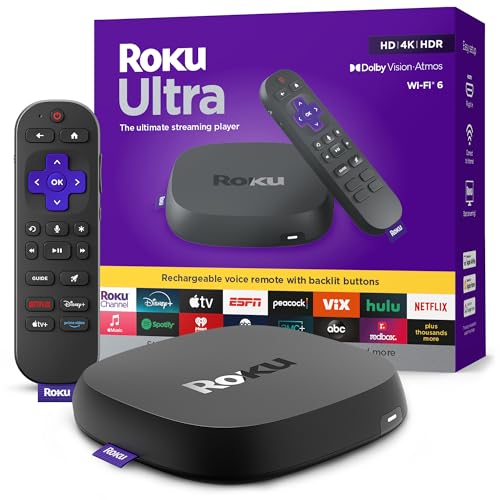 Roku Ultra 4K Streaming Player with Voice Remote