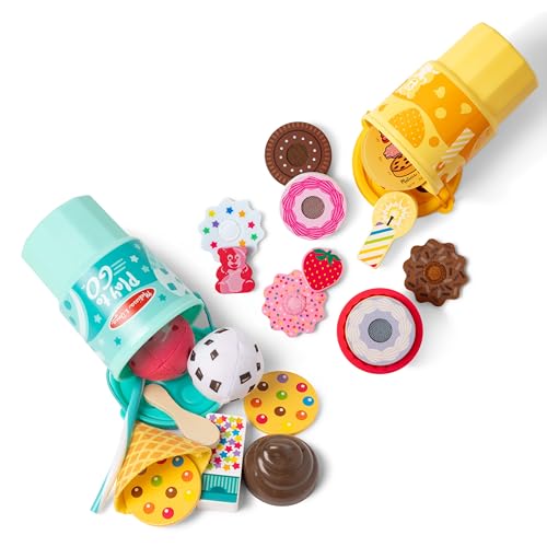 Melissa & Doug Play Food Travel Set: Cake & Ice Cream