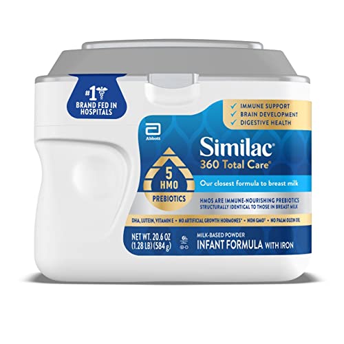 Similac 360 Infant Formula, 5 HMO Prebiotics, Non-GMO, 20.6 oz