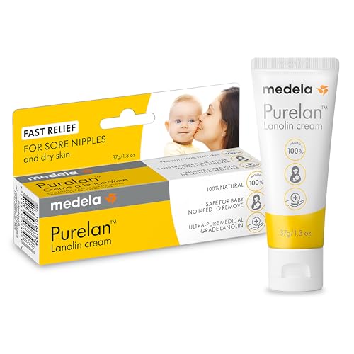 Medela Purelan Lanolin Nipple Cream, Fast Relief, 37g