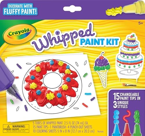 Crayola Whipped 3D Paint Kit for Kids, Ages 5+