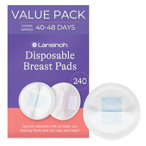 Lansinoh Stay Dry Nursing Pads, Super Absorbent, 240 Count
