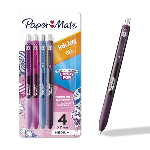 Paper Mate InkJoy Gel Pens, Candy Pop 0.7mm, 4 Pack