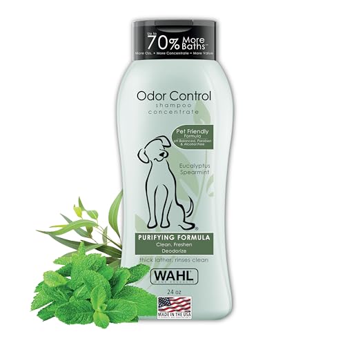 Wahl Odor Control Dog Shampoo, Eucalyptus & Spearmint, 24 Oz