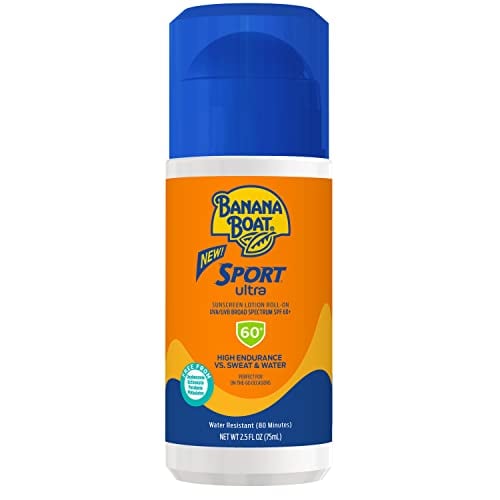 Banana Boat Sport SPF 60 Roll-On Sunscreen, 2.5oz, Water-Resistant