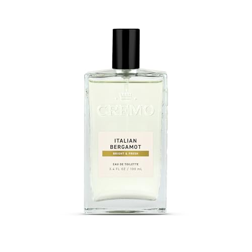 Cremo Italian Bergamot Cologne for Men, 3.4 Fl Oz
