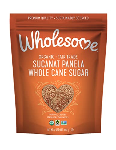 Organic Sucanat Whole Cane Sugar, Fair Trade, Non-GMO, 32oz