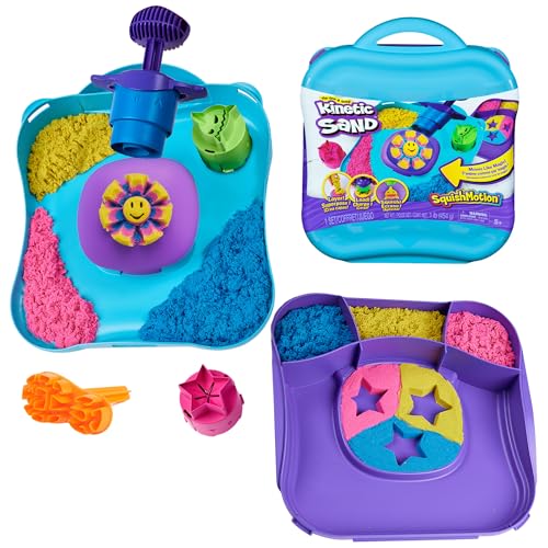Kinetic Sand Set: Pink, Yellow, Blue Sand & Tools for Kids