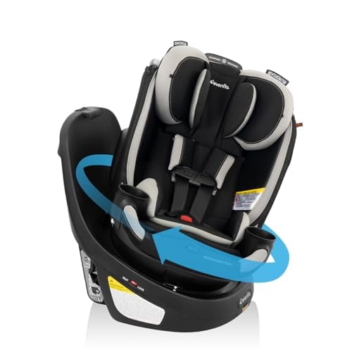 Evenflo Revolve360 Slim 2-in-1 Car Seat, Salem Black