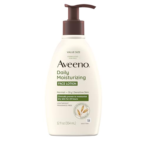 Aveeno Fragrance-Free Moisturizing Face Lotion, 12 fl. oz