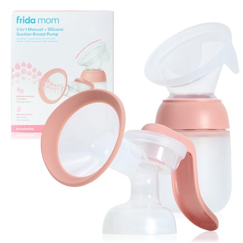 Frida Mom 2-in-1 Manual Breast Pump with Milk Collector