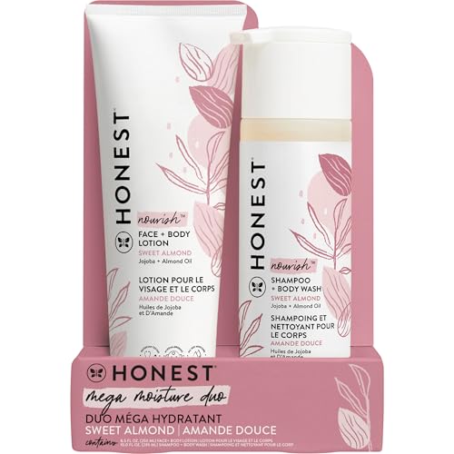 The Honest Co. Baby Shampoo & Lotion Bundle, Sweet Almond, 18.5oz