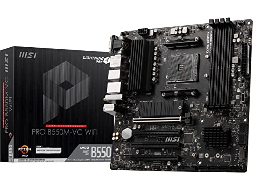 MSI PRO B550M-VC WiFi Motherboard, AMD Ryzen, mATX