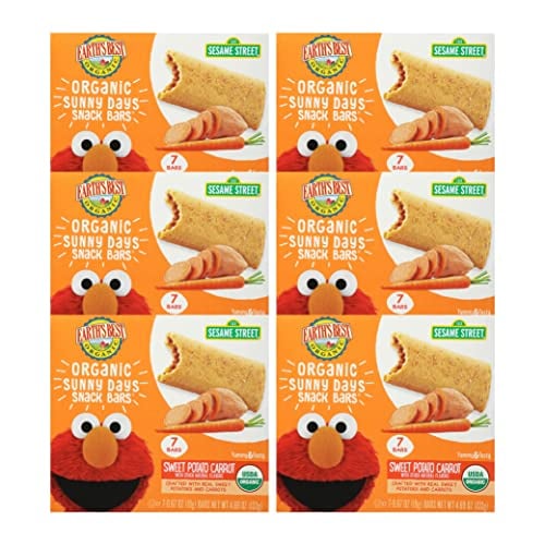 Earth’s Best Organic Sesame Street Toddler Snack Bars, 7×6 Pack