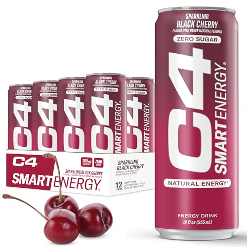 Cellucor C4 Smart Energy Drink – Black Cherry, 12 Pack