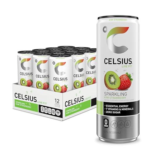 CELSIUS Kiwi Strawberry Energy Drink, Sugar-Free, 12 Pack