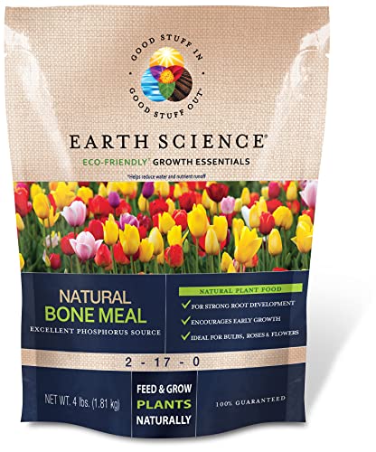 Natural Bone Meal Plant Food, 4lb Bag for Gardens & Plants