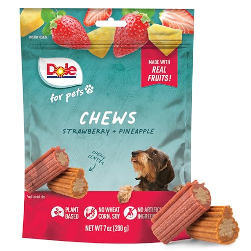 Dole Dog Chews, Strawberry & Pineapple Flavor, 7oz, No Additives