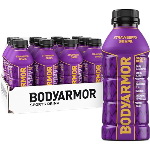 BODYARMOR Strawberry Grape Sports Drink, 16 Fl Oz, 12-Pack