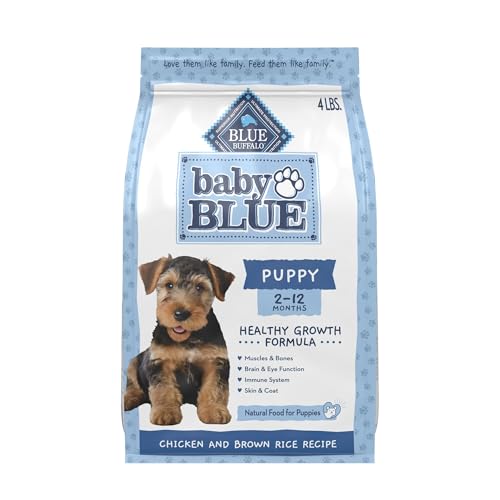 Blue Buffalo Baby Blue Puppy Food, Chicken Recipe, 4-lb Bag