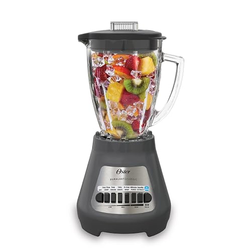 Oster 8-Speed Blender with 6-Cup Glass Jar, Gray