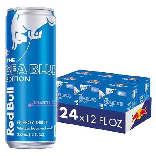 Red Bull Sea Blue Energy Drink, 12oz, 24 Cans