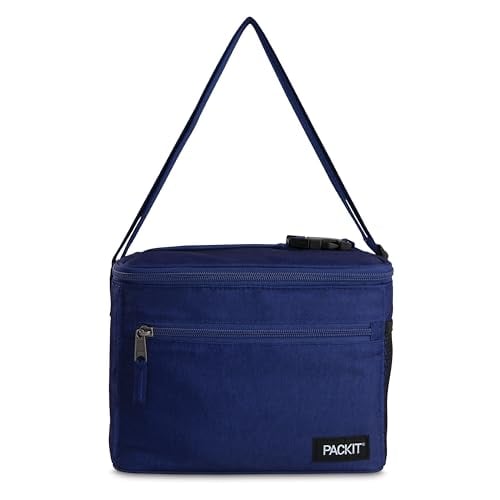 PackIt ECOFREEZE Freezable Cooler, True Blue, Collapsible, Reusable
