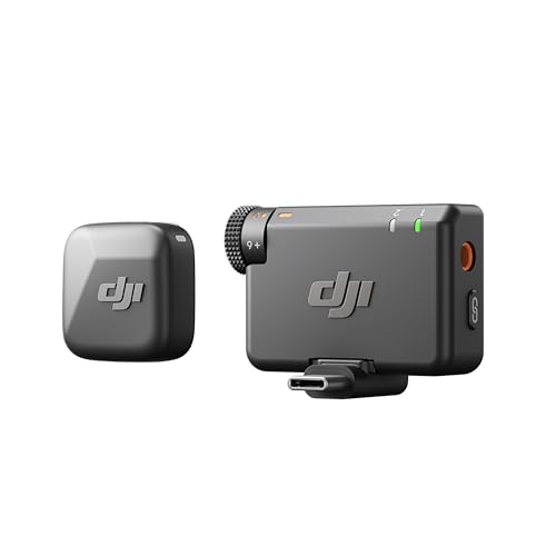 DJI Mic Mini Wireless Lavalier for Phone/Camera, 400m Range