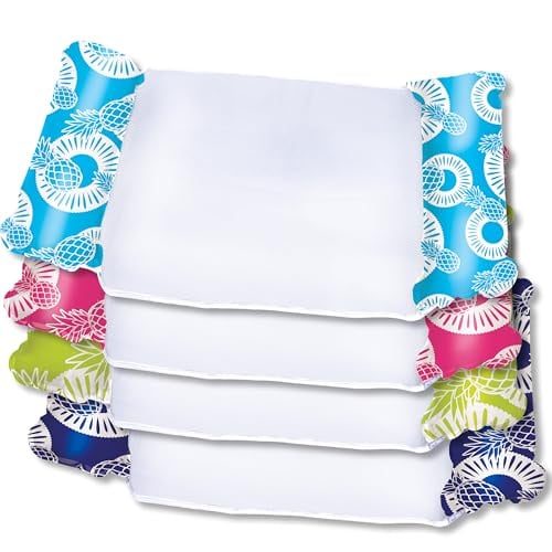 4-Pack Multicolor 4-in-1 Inflatable Pool Hammocks