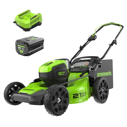 Greenworks 80V 21″ Cordless Lawn Mower with Battery & Charger