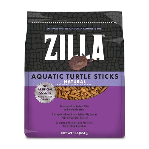 Zilla Turtle Sticks: Nutrient-Rich Floating Food, 1 lb