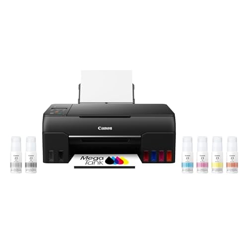 Canon PIXMA G620 Wireless MegaTank Photo Printer, Black, Alexa Compatible