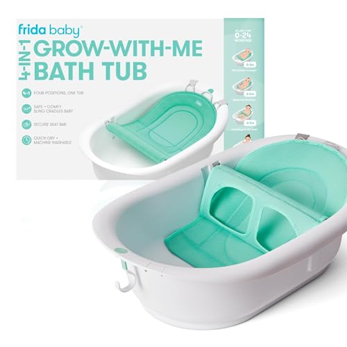 Frida Baby 4-in-1 Grow-with-Me Bathtub, Newborn to Toddler