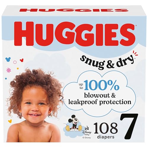 Huggies Snug & Dry Size 7 Diapers, 108 Count