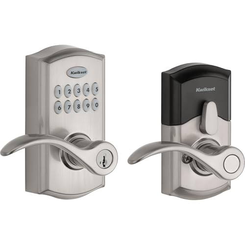 Kwikset SmartCode 955 Keypad Lever, Keyless Entry, Satin Nickel