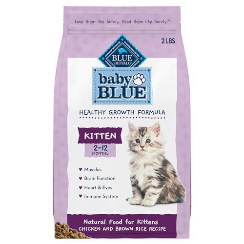 Blue Buffalo Kitten Dry Food, Chicken & Brown Rice, 2-lb. Bag